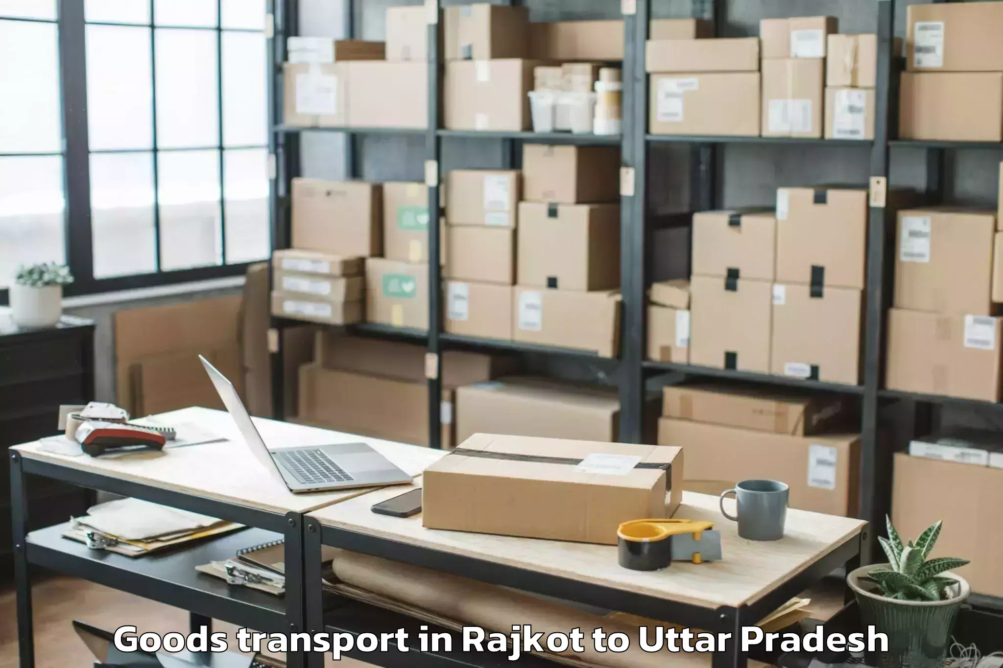 Easy Rajkot to Lakhna Goods Transport Booking